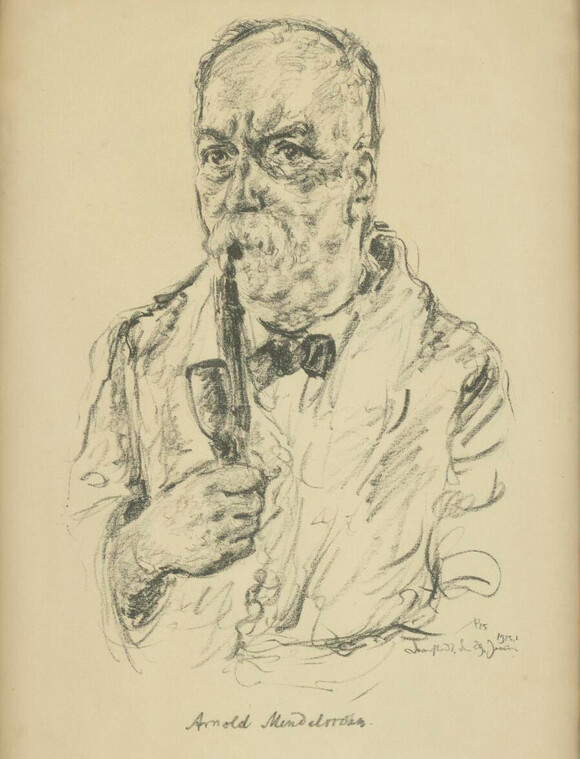 Arnold Ludwig Mendelssohn. Anonyme Porträtzeichnung, 1925 (MA BA 58)   