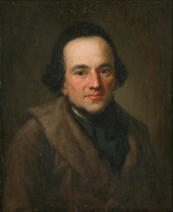 Moses Mendelssohn. Porträt von Anton Graff, um 1771 (MA BA o. Nr.) 