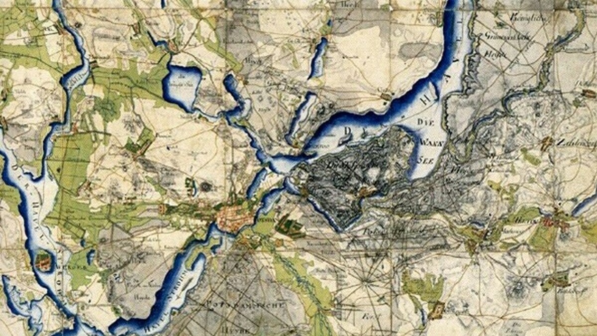 Schulenburgsche Landesaufnahme Slide 6: Schulenburgsche Landesaufnahme / Schmettausches Kartenwerk (Ausschnitt)